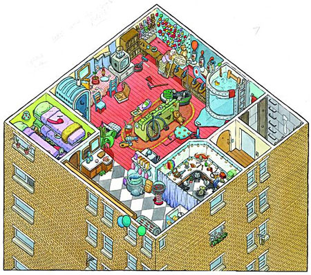 Illustration from "The Clock Without a Face"