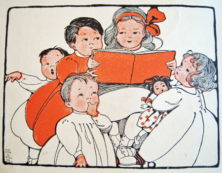 storytime Vintage storytime illustration by Jane Allen Boyer, 1912