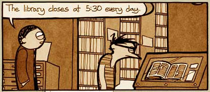 Panel from Bookhunter by Jason Shiga