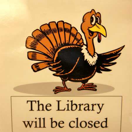 Closed for Thankgiving, by Lester Public Library on Flickr