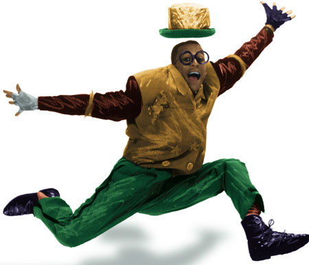 Unique Derique, clown and hambone artist