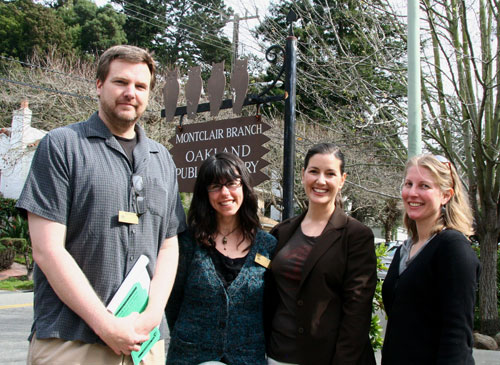 Libby Schaaf visits the Montclair library