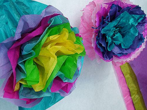 Tissue paper flowers photo by Janet Dancer via Flickr