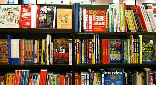 Career books at a bookstore - image by click via MorgeFile.com