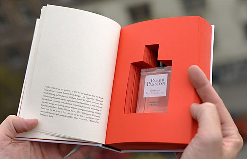 Paper Passion perfume Book-scented perfume. Photo via Tumblr.