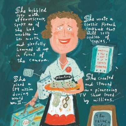 Julia Child illustration by Jessie Hartland