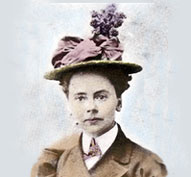 Julia Morgan's passport photo, from Landmarks California