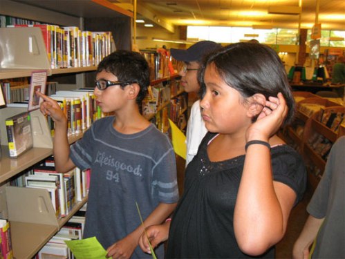 Scanvenger hunt at the Franklin Park Public Library