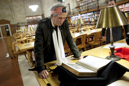 Keith Richards at NYPL - photo by Jori Klein