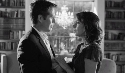 Alexis Denisof as Benedick and and Amy Acker as Beatrice in Joss Whedon’s Much Ado About Nothing