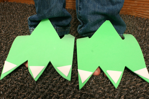 Monster feet photo from Make and Takes