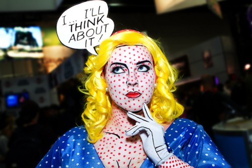 Lichtenstein cosplayer at Comic-Con - photo by Tony Aceves via Flickr