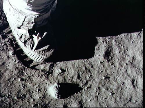 Apollo 11 Astronaut Footprint on the Moon photo by NASA Marshall Space Flight Center via Flickr