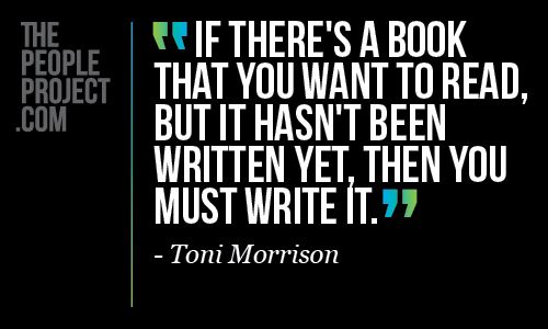 Quote about writing from Toni Morrison