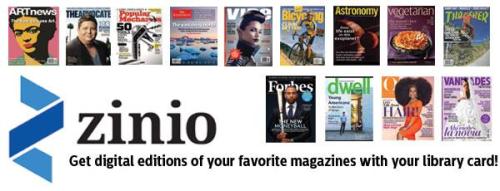 E-nagazines available through the Oakland Public Library via Zinio