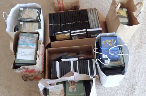 Great Courses materials for sale at the library