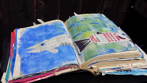 Beach Book Art by Beach Elementary students, Group 1st place UNBOUND 2016
