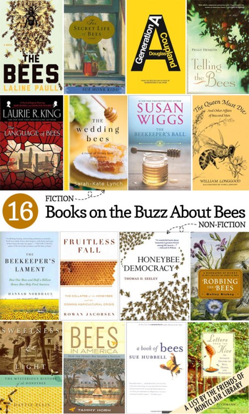 Books about bees, a list by the Friends of Montclair Library