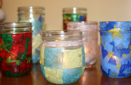 Tissue paper lanterns by todaysmama.com