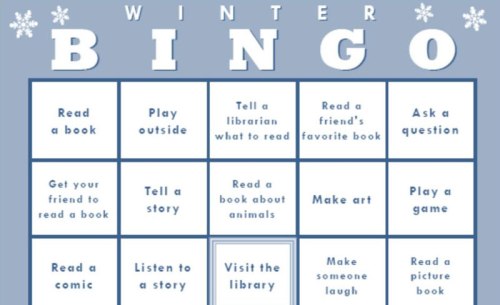 Winter Bingo at Oakland Public Library